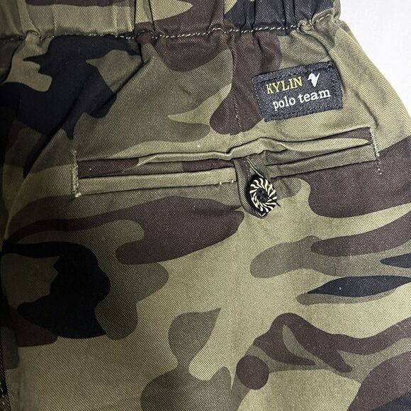 LOKTARC Boys Camo Pants‎ Kids Pull On Drawstring Youth Camouflage Cargo Joggers - Picture 5 of 11